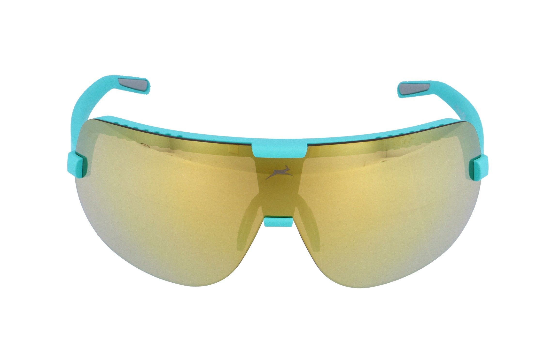 Gamswild Monoscheibensonnenbrille UV400 Sonnenbrille Skibrille Fahrradbrille große Scheibe WS2146 Sportbrille TR90 grün, pink, grau-blau