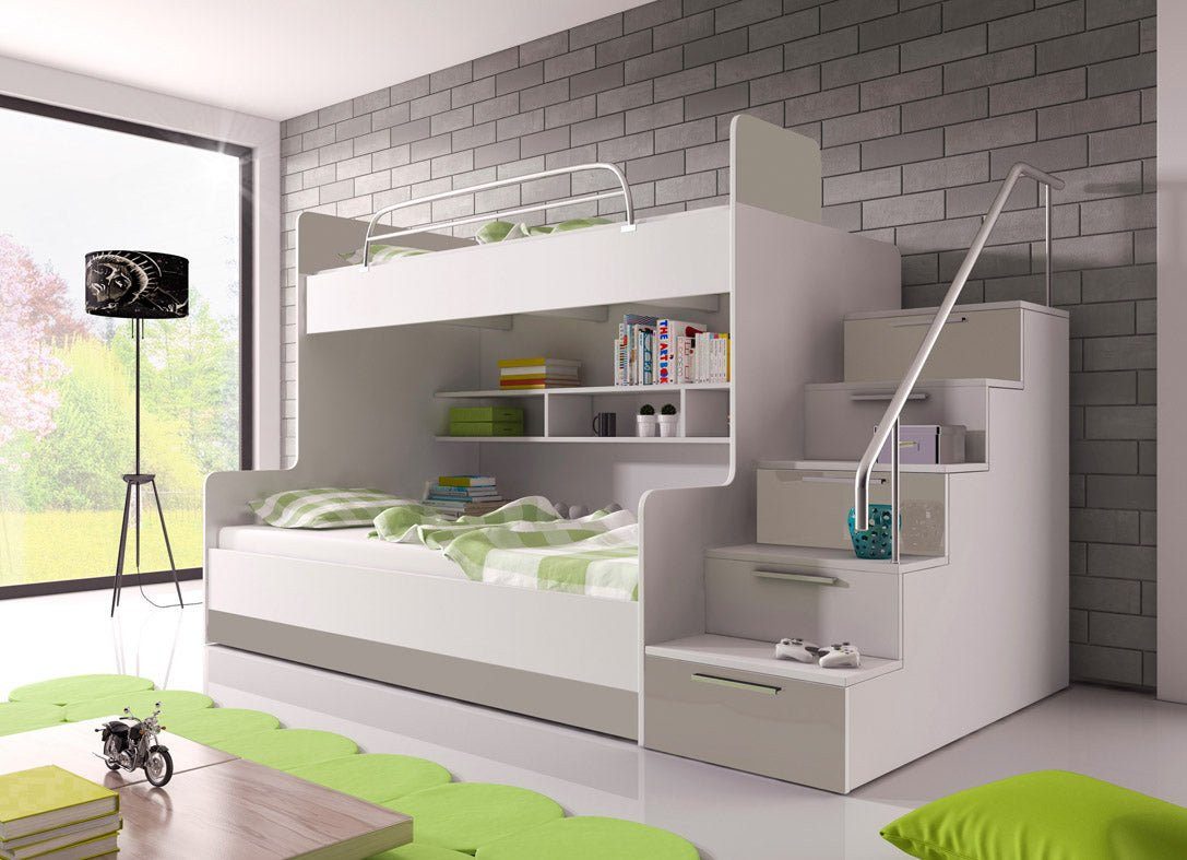Luxusbetten24 Hochbett Kinderhochbett Heaven zwei Betten, günstig online kaufen