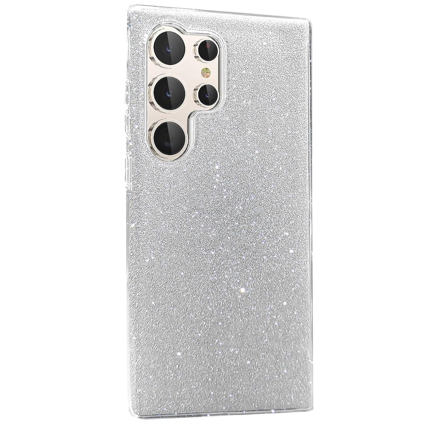 CoolGadget Handyhülle Glitzer Glamour Hülle für Samsung Galaxy S24 Ultra 6,8 Zoll, Slim Case mit Glossy Effect Schutzhülle für Samsung S24 Ultra 5G Hülle