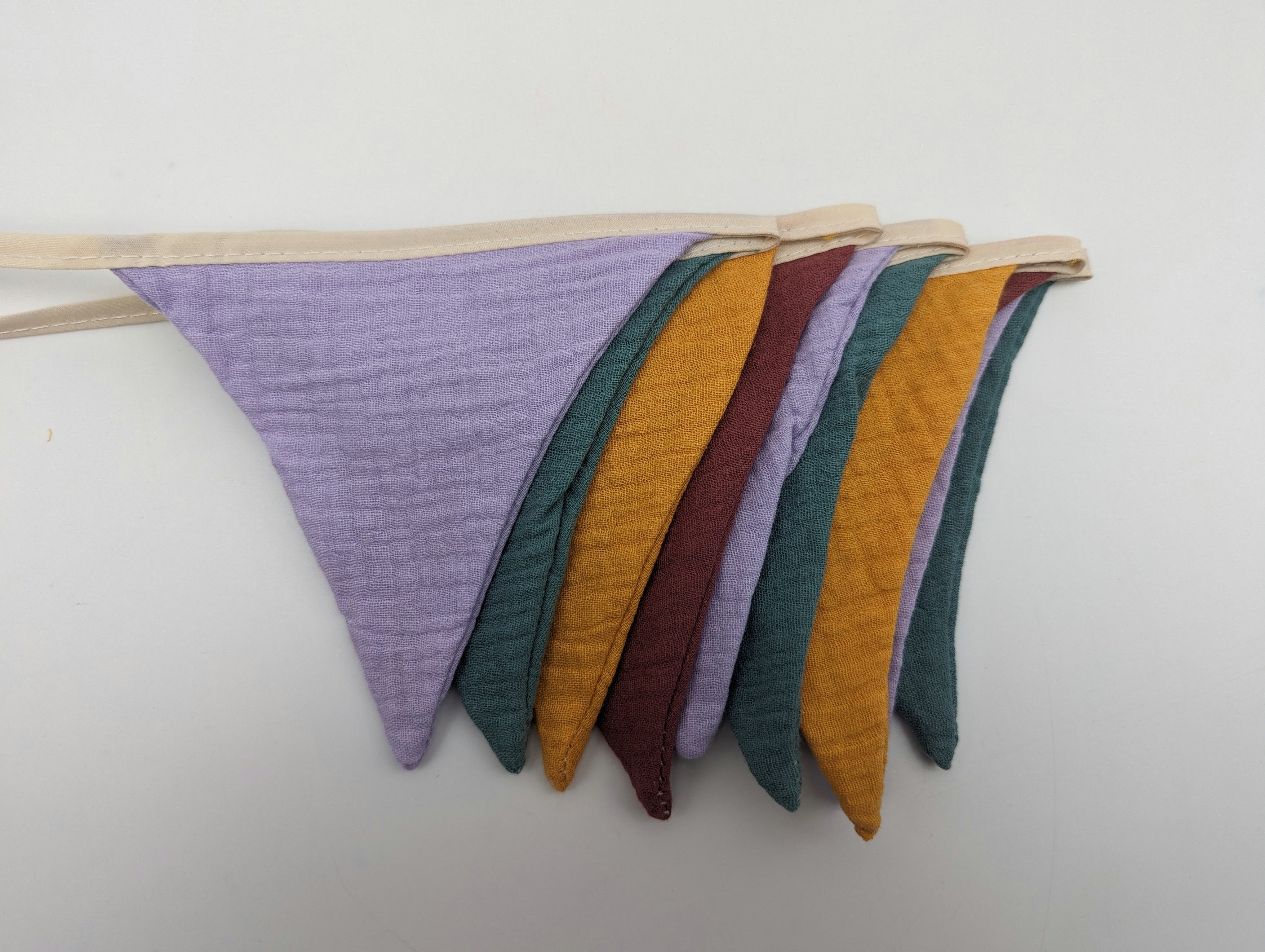 Aurelie Wimpelkette Bunte Wimpelkette ANOUK aus Musselin, Deko Girlande Kinderzimmer