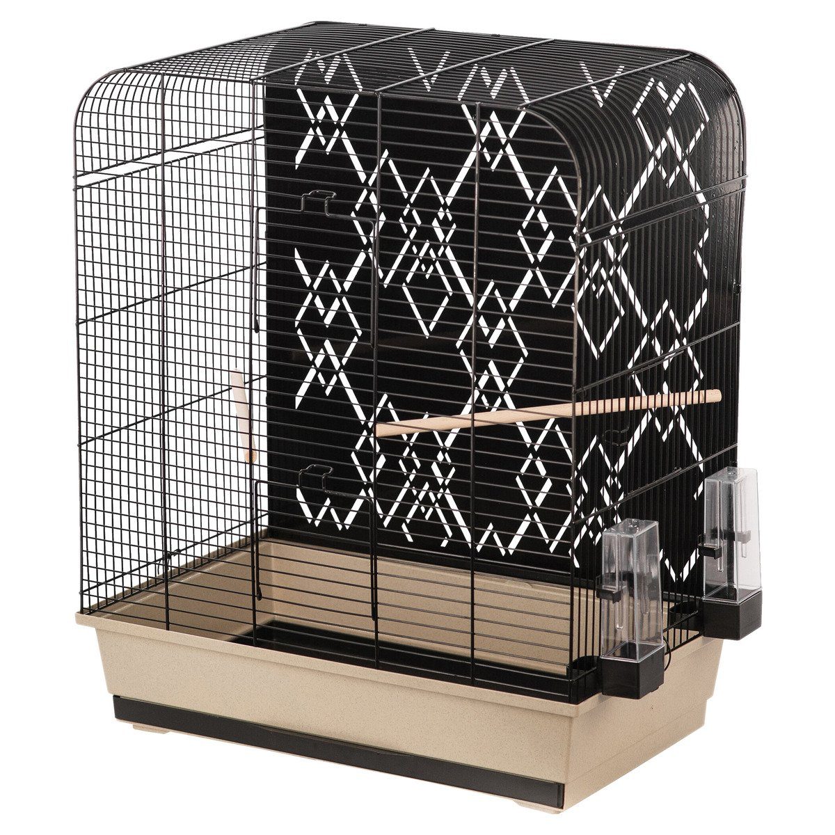 Prevue Pet Vogelkäfig 'Select' Schwarz, Schmiedeeisern Mit Stand, 61x55x152 Cm