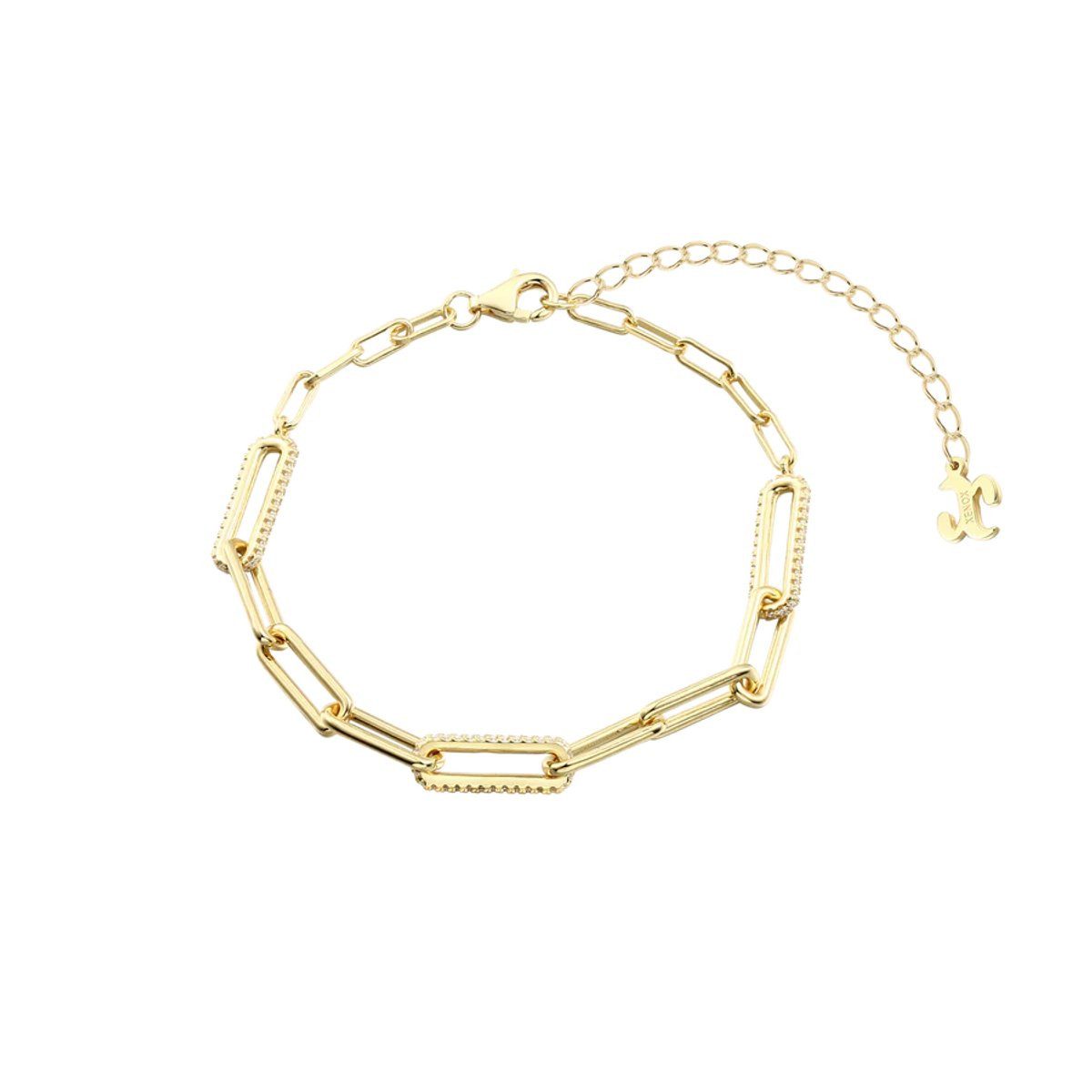 XENOX Armband Xenox Armband Damen Curve Sterlingsilber 18k Vergoldet XS91941G