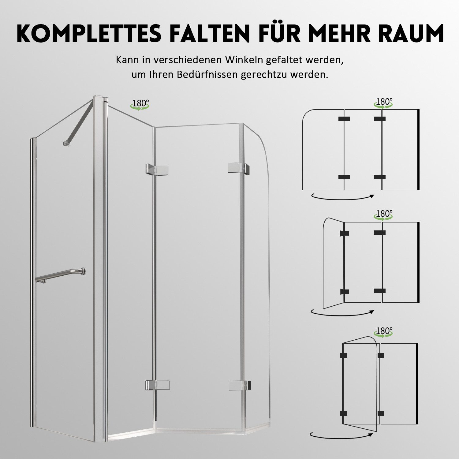 GOEZES Duschwand für badewanne mit seitenwand günstig online kaufen