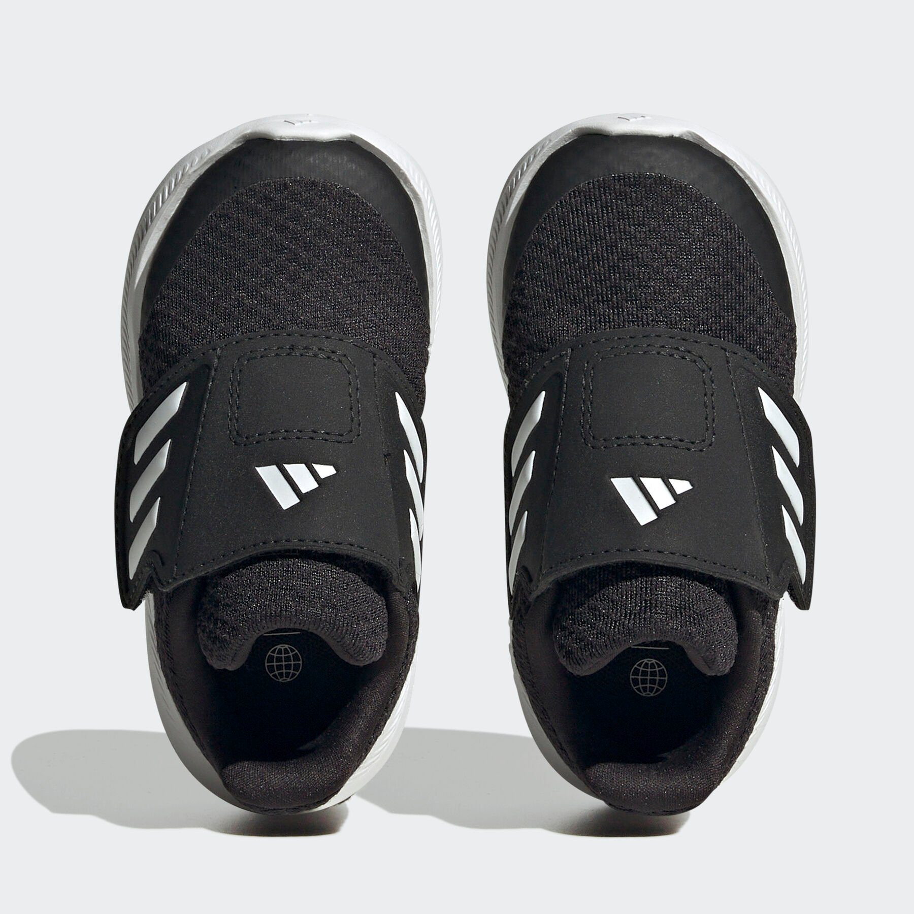 schwarz-weiß HOOK-AND-LOOP Sneaker adidas Klettverschluss RUNFALCON mit 3.0 Sportswear
