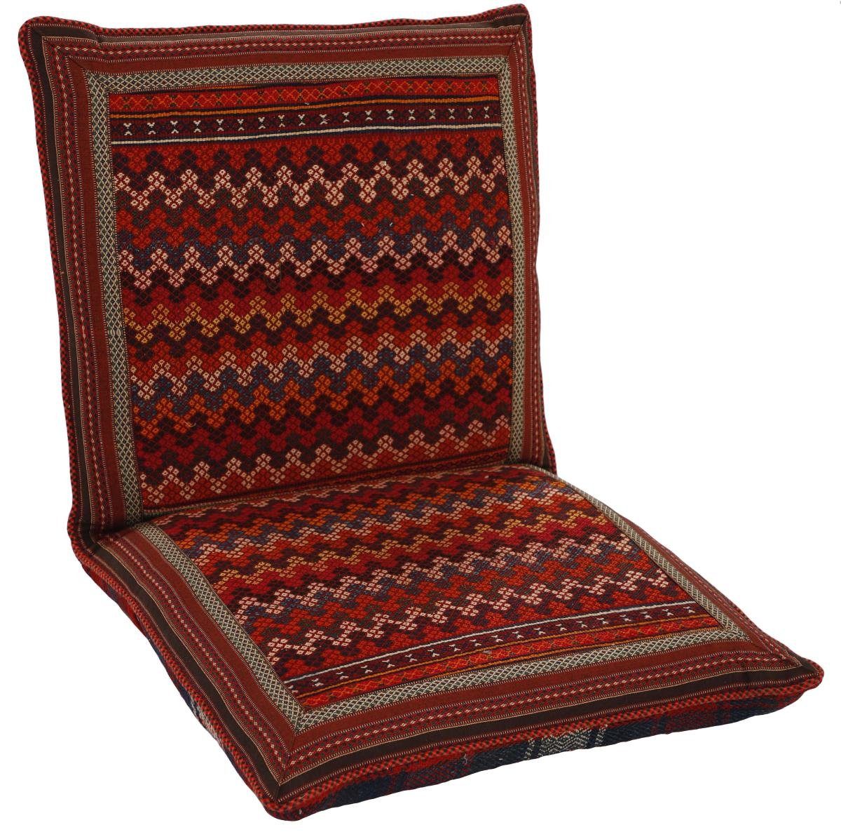 Orientteppich Seat Cushion 59x111 Handgeknüpfter Orientteppich / Perserteppich, Nain Trading, rechteckig, Höhe: 3 mm | Kurzflor-Teppiche