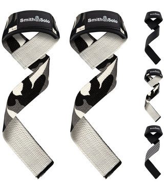 Smith & Solo Zughilfe Zughilfen für Krafttraining,Gym Zubehör, Lifting Straps Bodybuilding (2-tlg), 100% Baumwolle