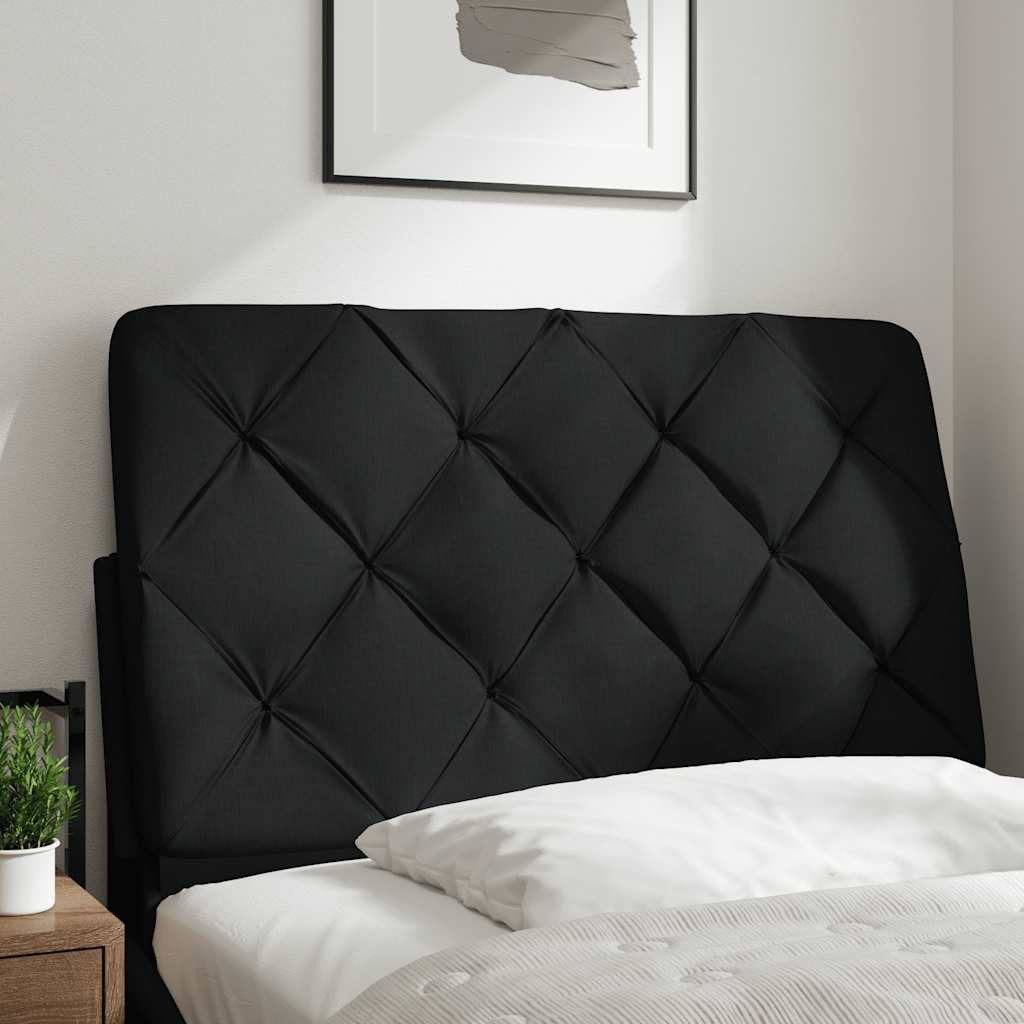 vidaXL Bett Kopfteil-Kissen Schwarz 90 cm Stoff (1-tlg) günstig online kaufen