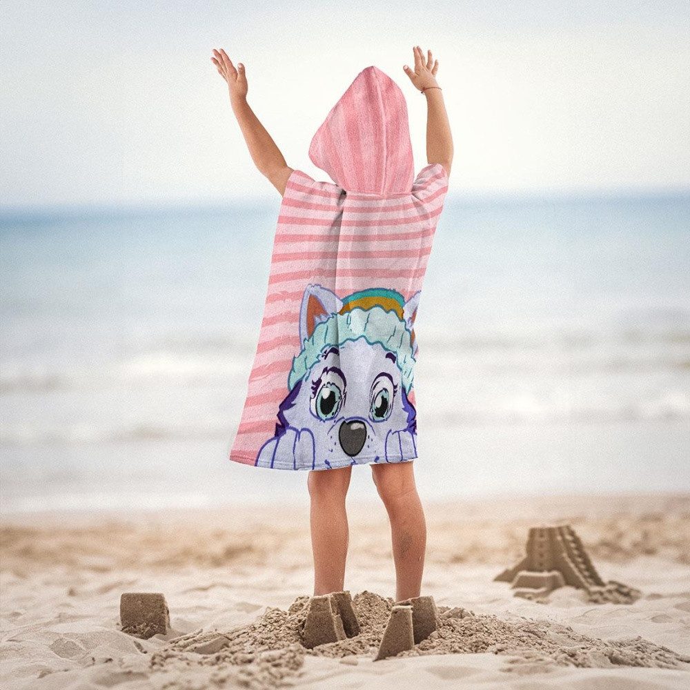 Mastoys Badeponcho Paw Patrol Skye Poncho für Kinder 50x115 cm aus Polyester
