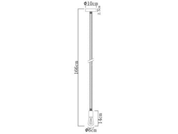 meineWunschleuchte LED Pendelleuchte, Dimmfunktion, LED wechselbar, Warmweiß, Affenschaukel Seil-lampe über Esstisch & Kücheninsel hängend, H: 160cm