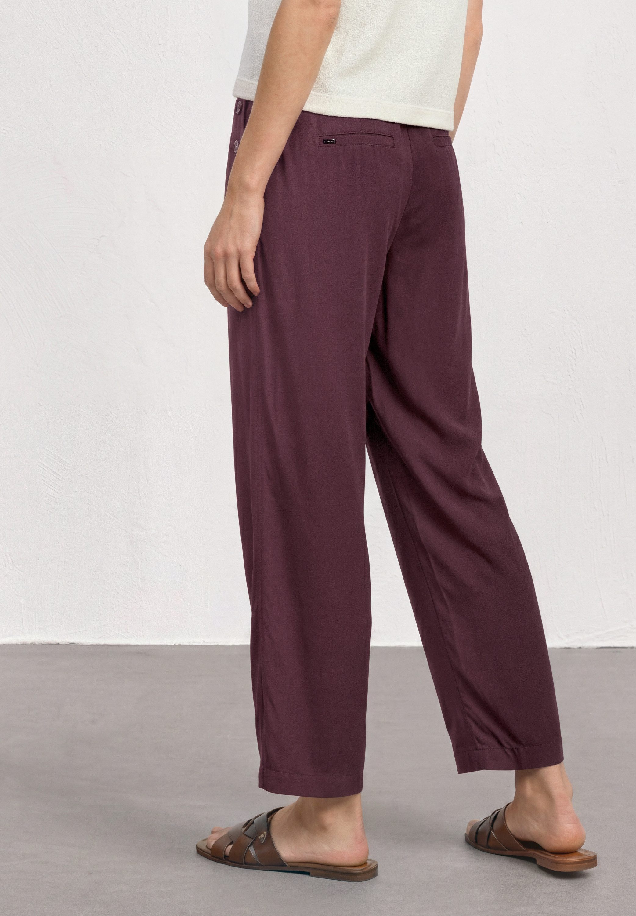 STREET ONE Stoffhose Style Emee Sommerhose mit Gummizug im Loose Fit