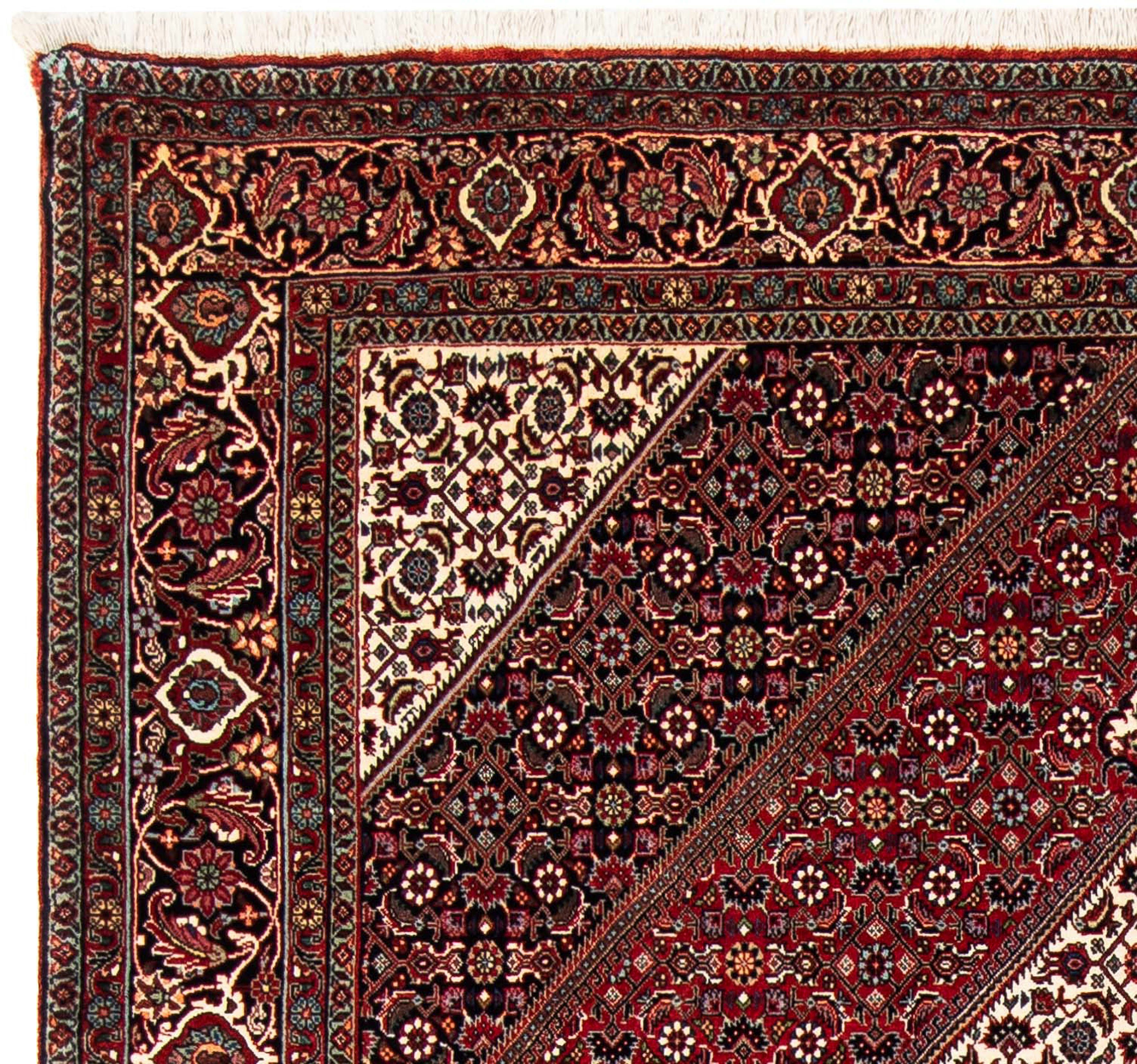 Orientteppich Perser - 170 rot, rechteckig, - Einzelstück mm, - Zertifikat Bidjar 15 mit cm 229 Wohnzimmer, x Handgeknüpft, Höhe: morgenland