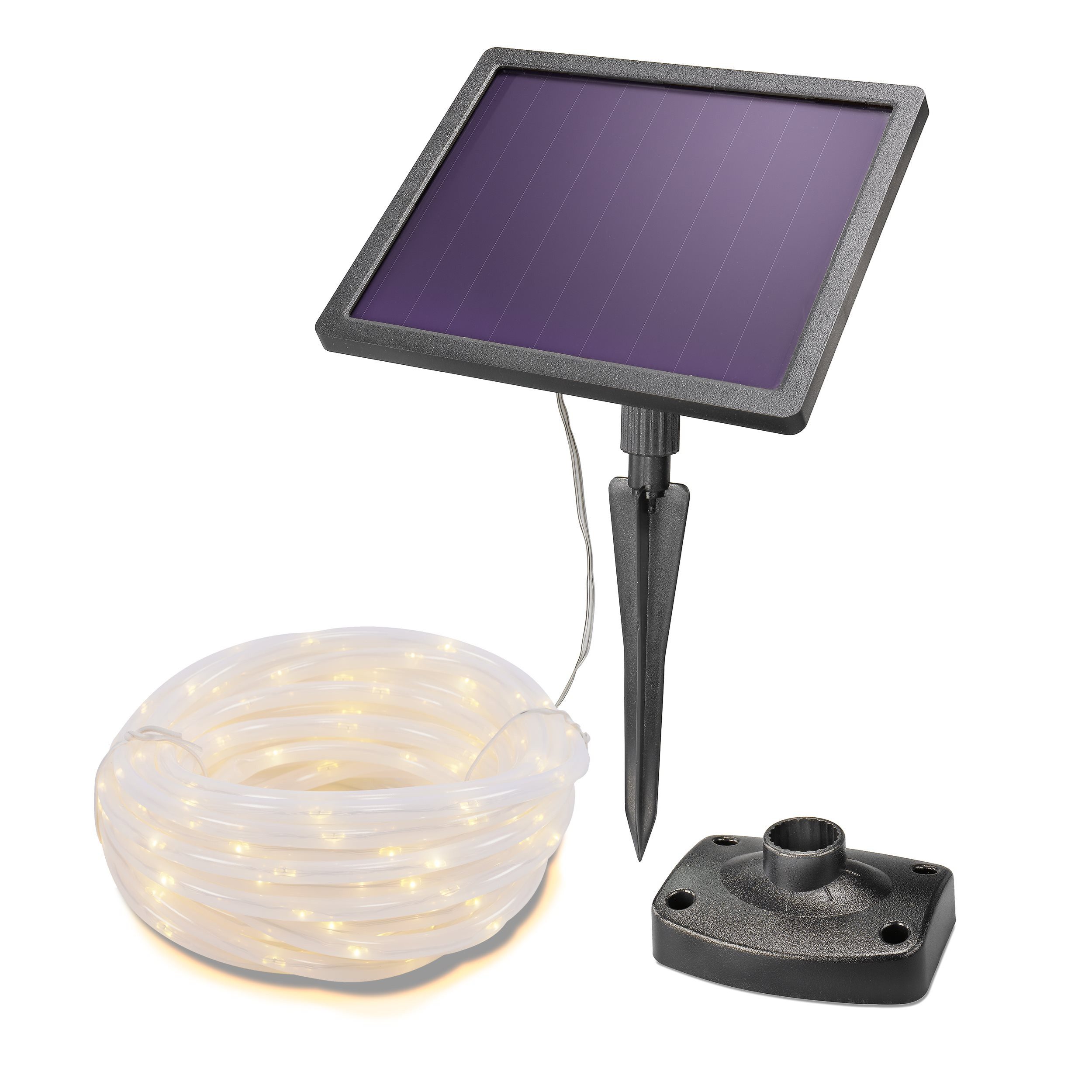 esotec LED-Lichterschlauch Solar Lichtschlauch Lichterkette outdoor 10m 200LEDs warmweiß 102572