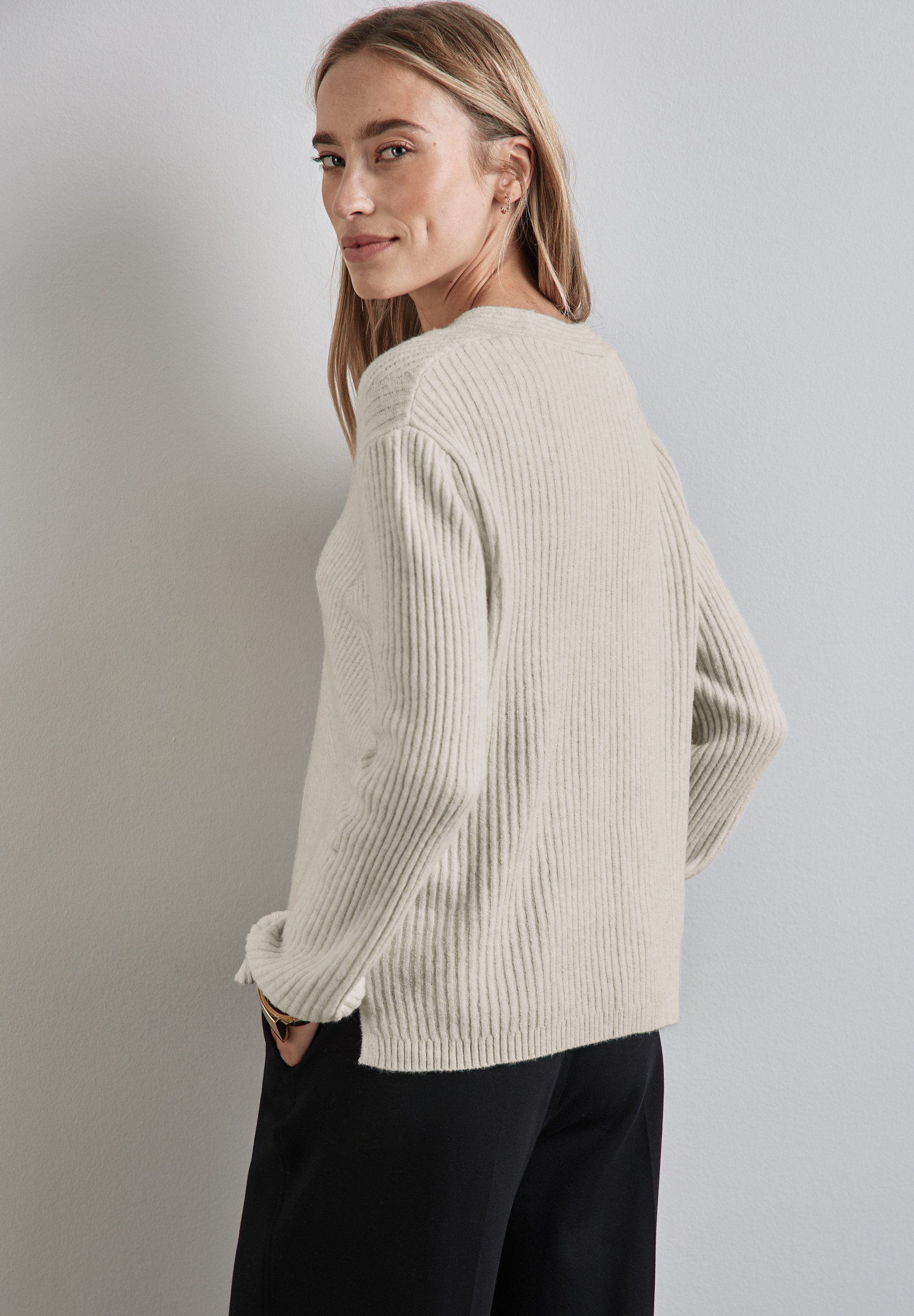 STREET ONE Strickpullover, Rundhalsausschnitt günstig online kaufen