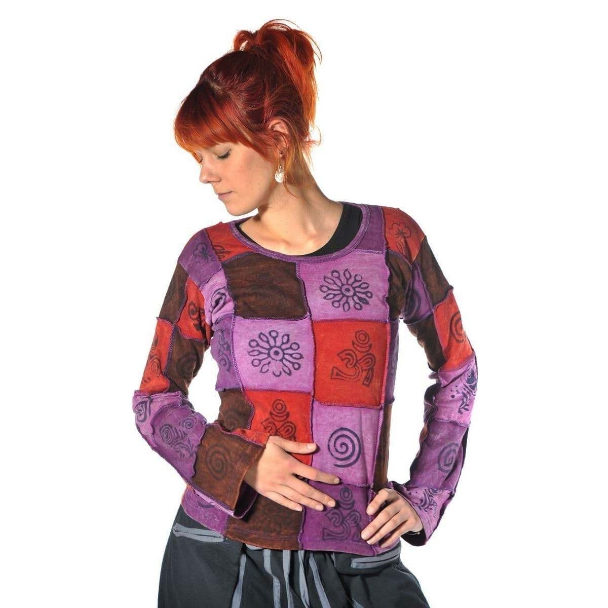 SIMANDRA Rundhalspullover Asha Sweatshirt (1-tlg) Patchwork