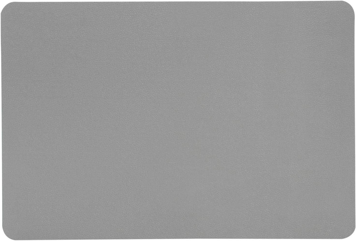 KESPER® Platzset Platzset, Tischset Lederoptik grau 44x29cm Kunststoff, (1- günstig online kaufen