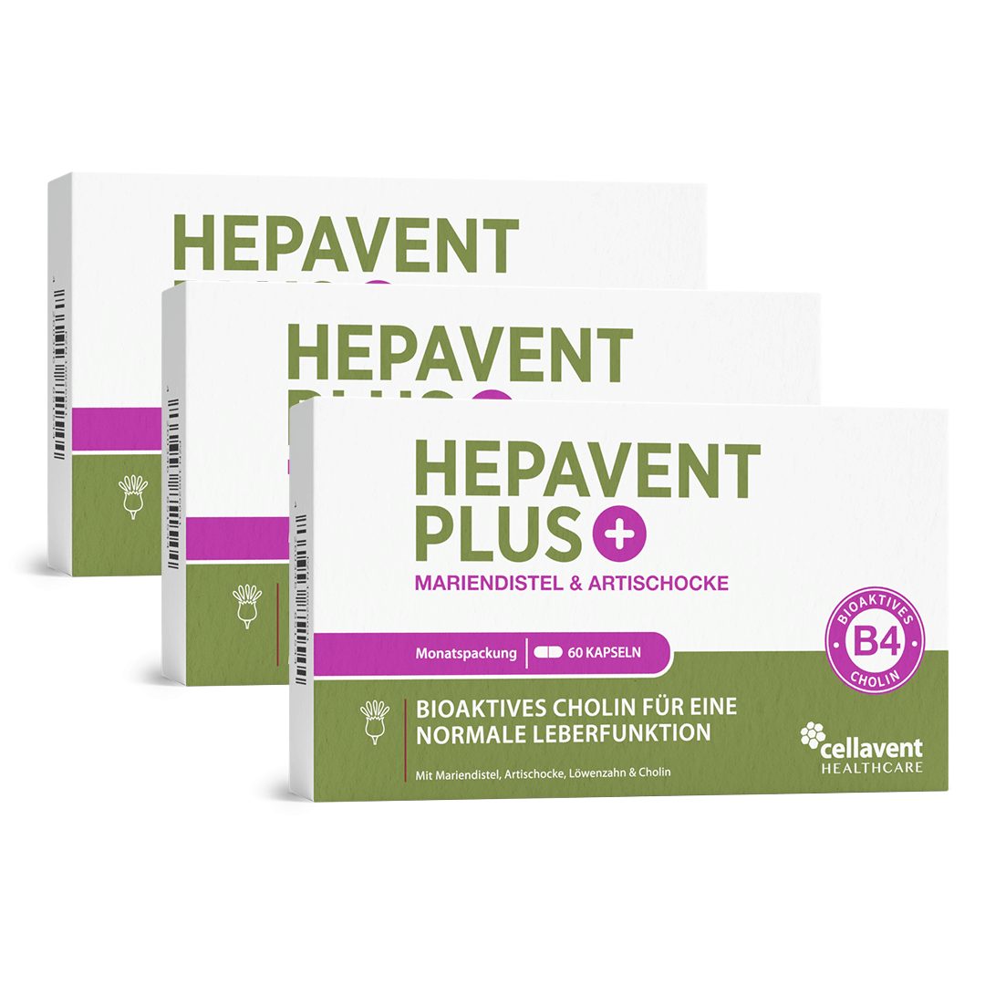 Cellavent Healthcare Leberkur Cholin Kapseln - Hepavent PLUS Kapseln