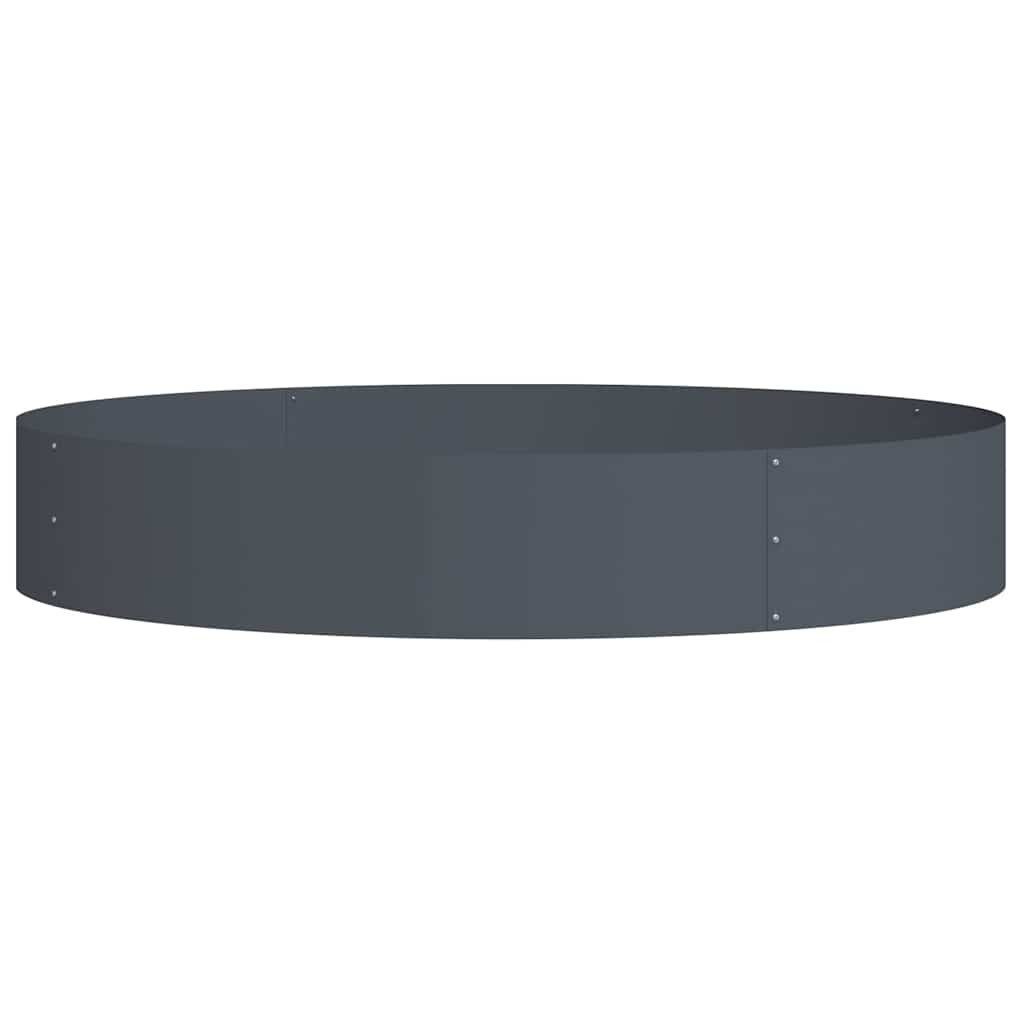 vidaXL Blumentopf Pflanzenring Anthrazit 120 x 120 x 20 cm Kaltgewalzter Stahl (1 St)