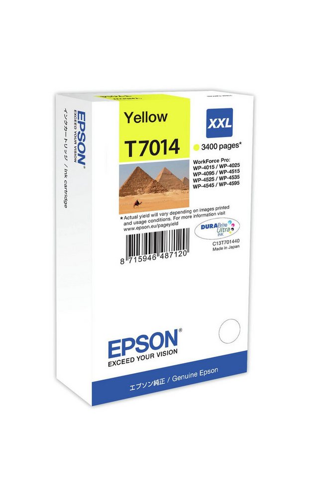 Thumbnail - Epson EPSON T7014 Größe XXL Gelb Tintenpatrone Tintenpatrone