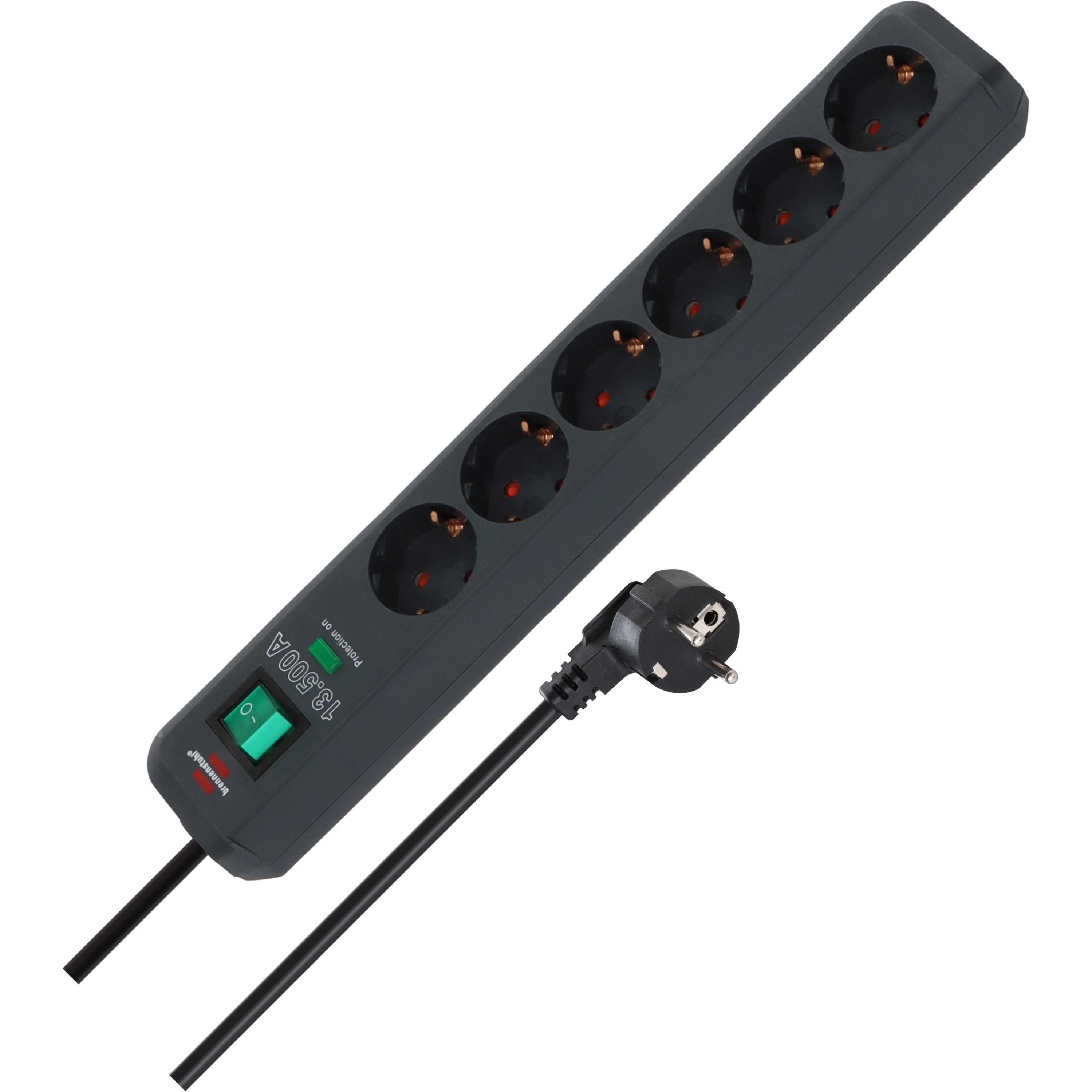 Brennenstuhl Eco-Line Steckdosenleiste 6-fach (Kabellänge 1.5 m)