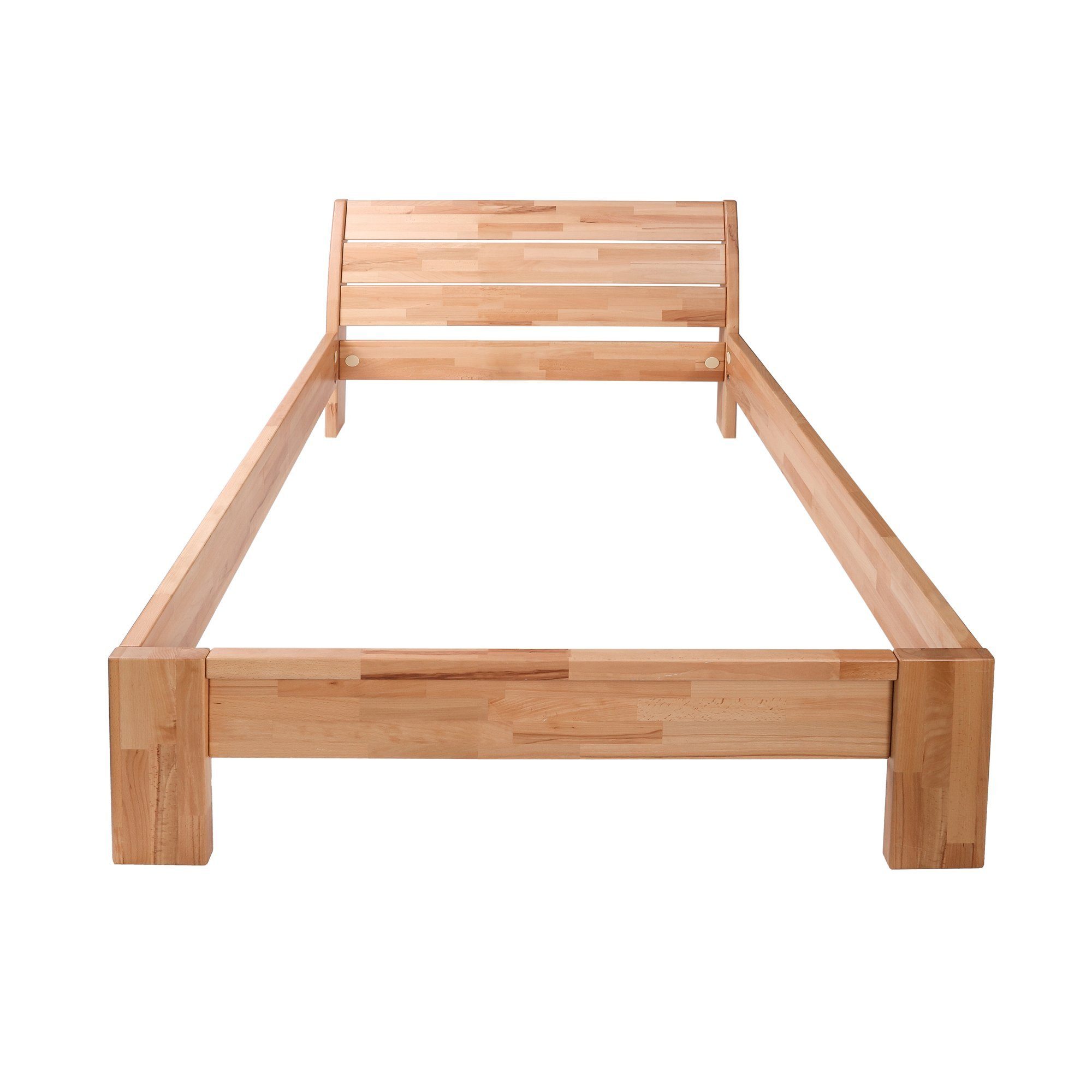 Krok Wood Massivholzbett Alice in Buche mit Kopfteil