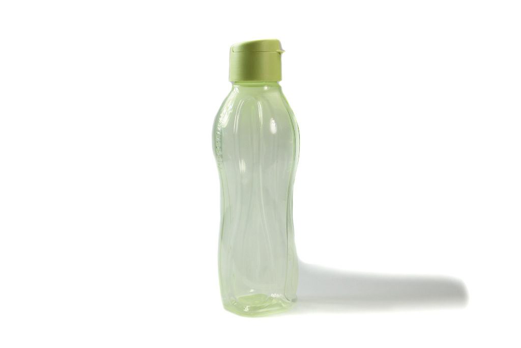 TUPPERWARE Trinkflasche Eco 1 L grün mit Skala Trinkflasche, Wasserflasche