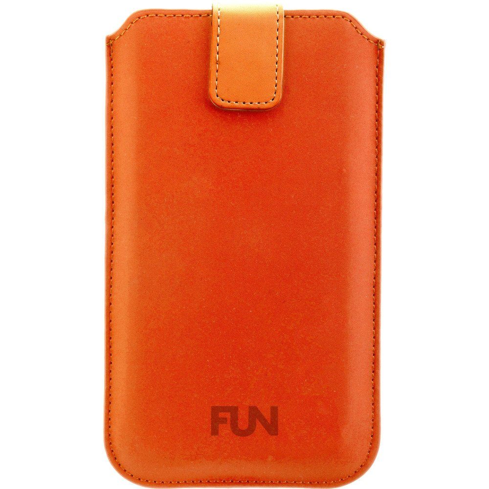 Peter Jäckel Handyhülle Sleeve Uni Größe 6.9" Soft Touch Orange Handyhülle