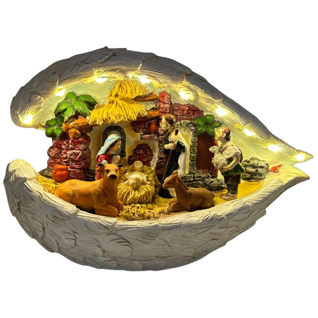 abc HOME Weihnachtsfigur Dekofigur Krippenszene, Engelsflügel, günstig online kaufen