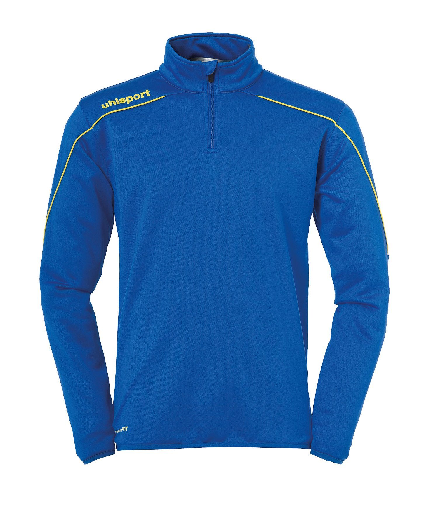 22 BlauGelb Sweatshirt Ziptop Stream uhlsport