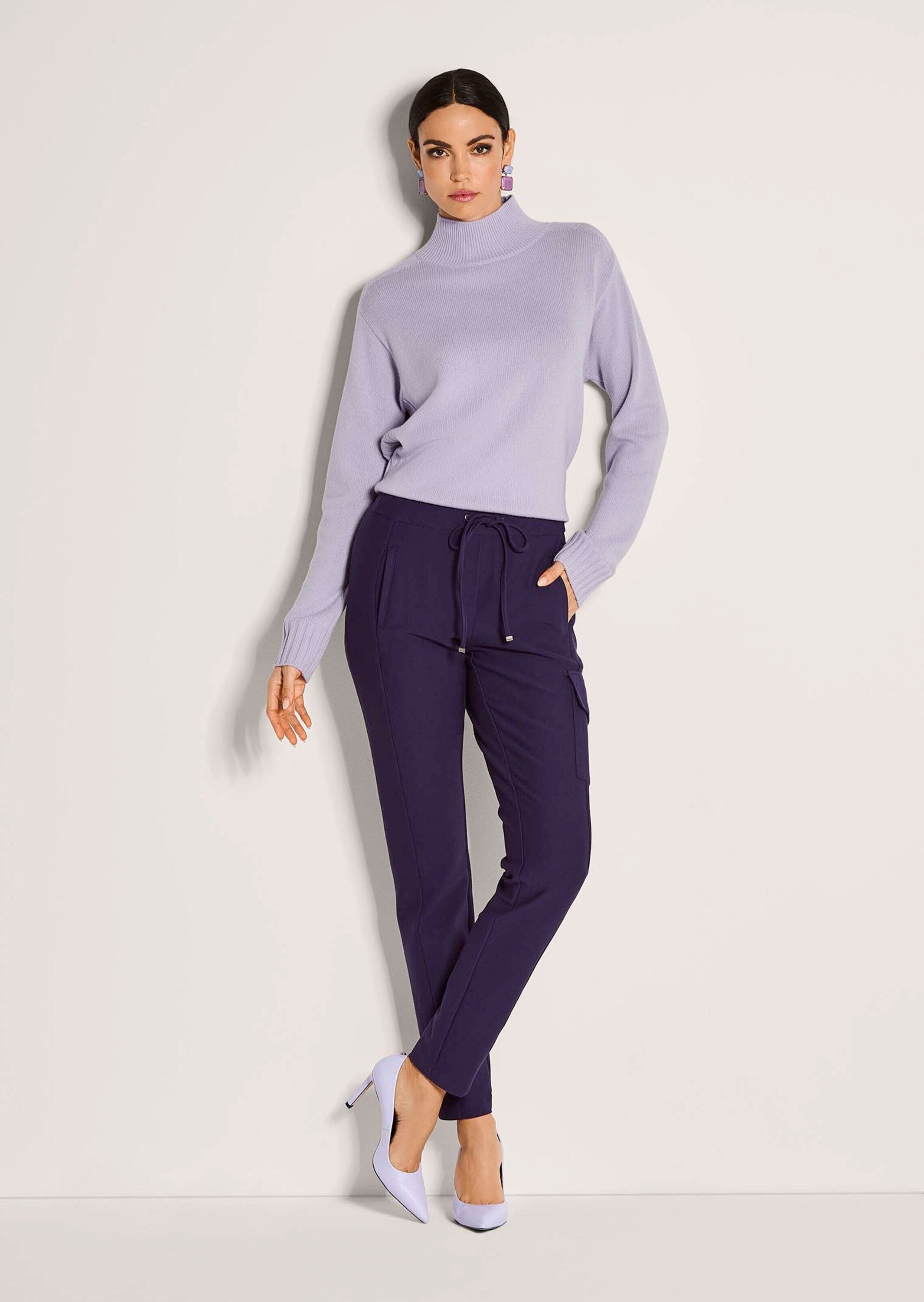 MADELEINE Jerseyhose Cargo-Jerseyhose mit Kordelzug Stoffhose mit Schlupfbu günstig online kaufen
