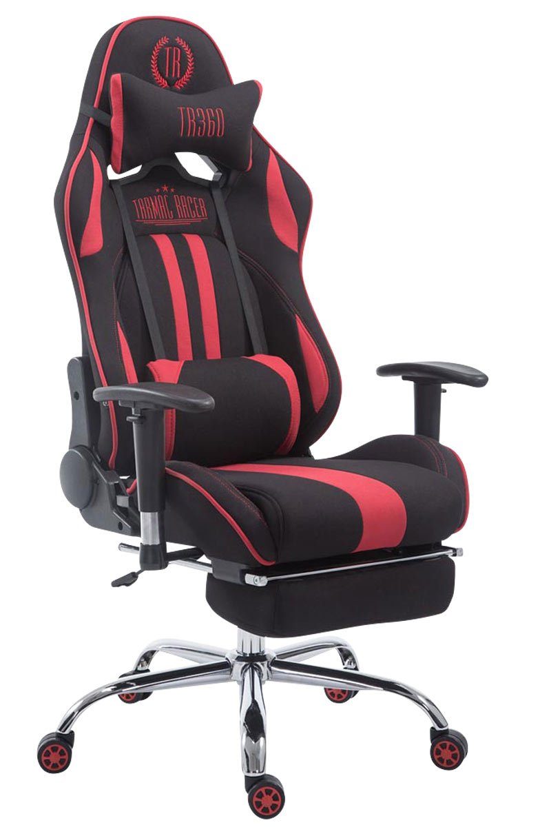 CLP Gaming Chair Limit V2 Stoff, höhenverstellbar und drehbar schwarz/rot