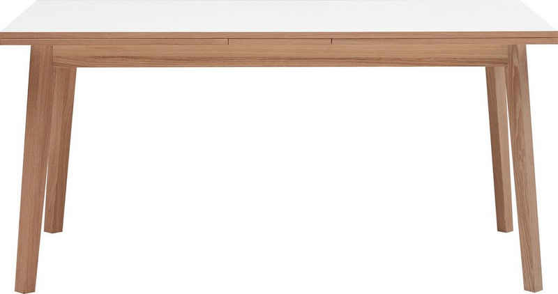 Hammel Furniture Esstisch »Basic by Hammel Single«, 180(280)x80 cm, Tischplatte aus Melamin und Gestell in Massivholz inkl. Auszugsfunktion, in mehreren Farben erhältlich, dänische Handwerkskunst