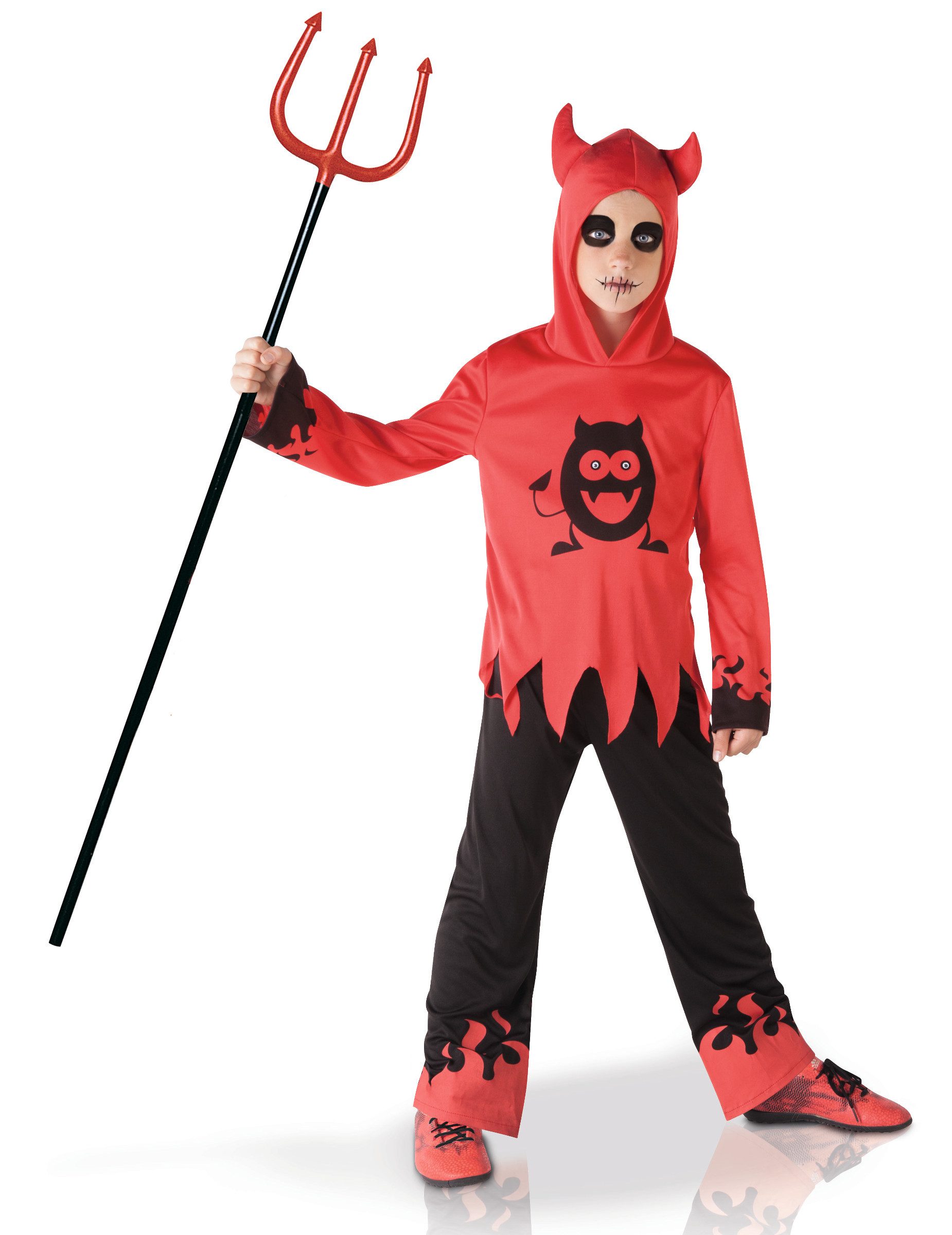 Rubie´s Monster-Kostüm Lustiges Teufel-Kinderkostüm rot-schwarz