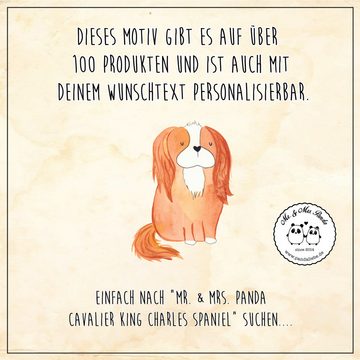 Mr. & Mrs. Panda Vorratsglas L 870ml Hund Cavalier King Charles Spaniel - Weiß - Geschenk, Haustie, Premium Glas, (1-tlg), Schraubverschluss