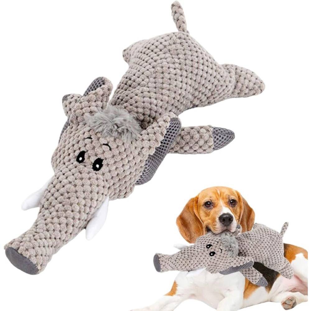 Blusmart Tierkuscheltier Hundekauspielzeug,Spaßige Quietschende Weiche Interaktive Spielzeug, Baumwollseil, Zahnpflege Stressabbau (1-tlg) Für kleine mittelgroße Hunde
