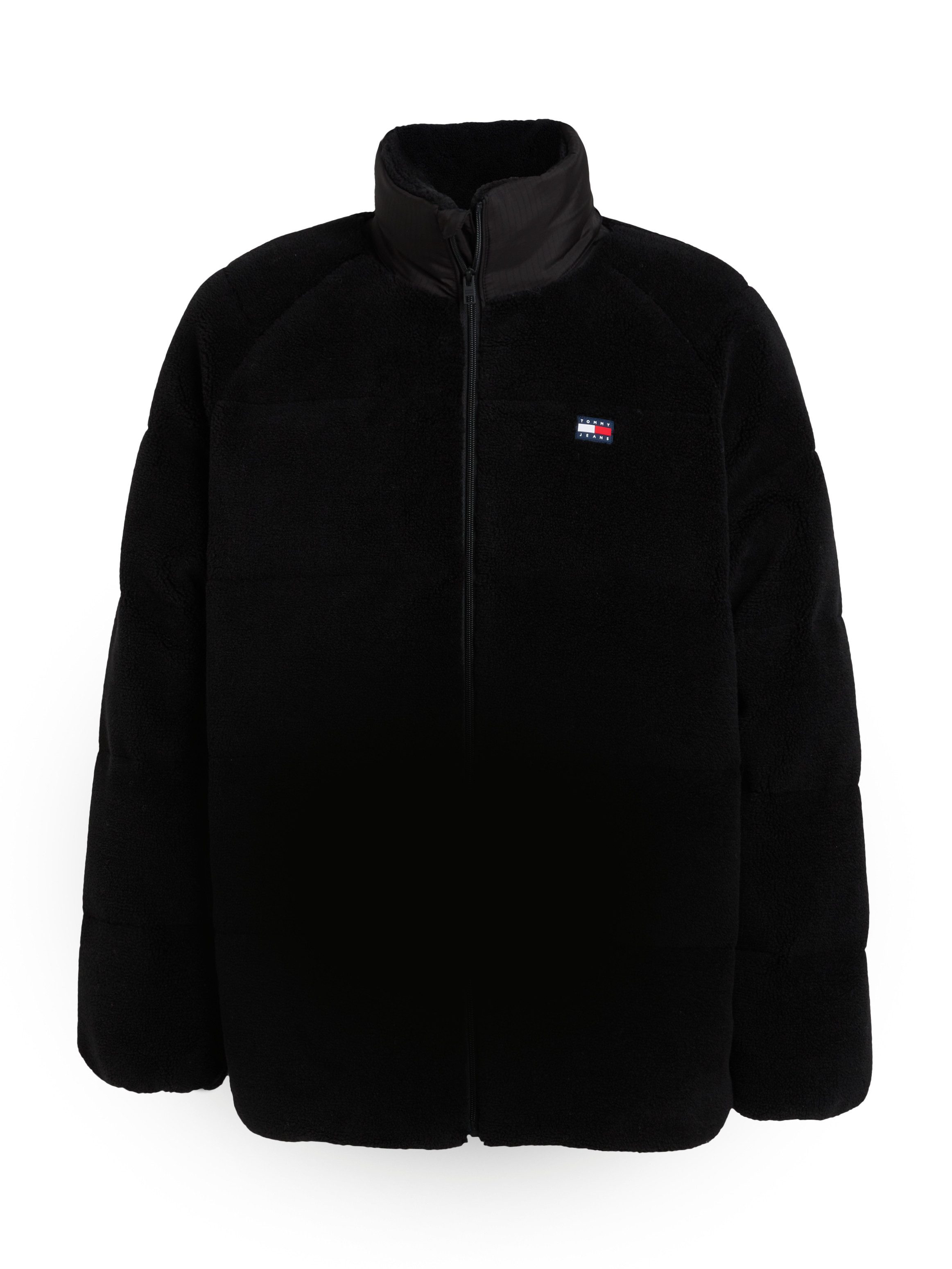 Tommy Jeans Fleecejacke TJM POLY TEDDY PUFFER EXT besticktes Markenlogo auf günstig online kaufen
