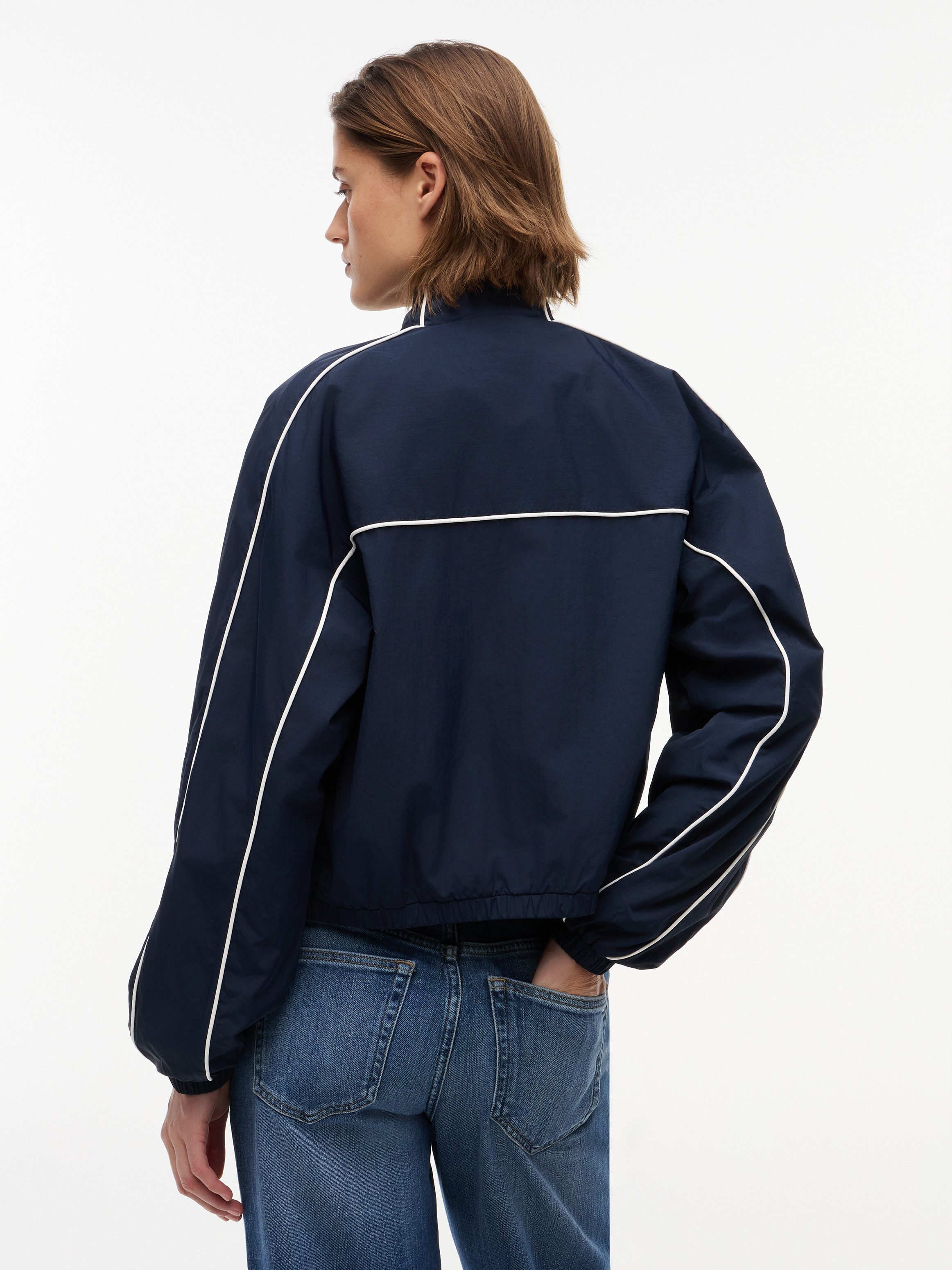Tommy Jeans Blouson TJW NYLON PIPING JACKET mit kontrastfarbener Paspelierung