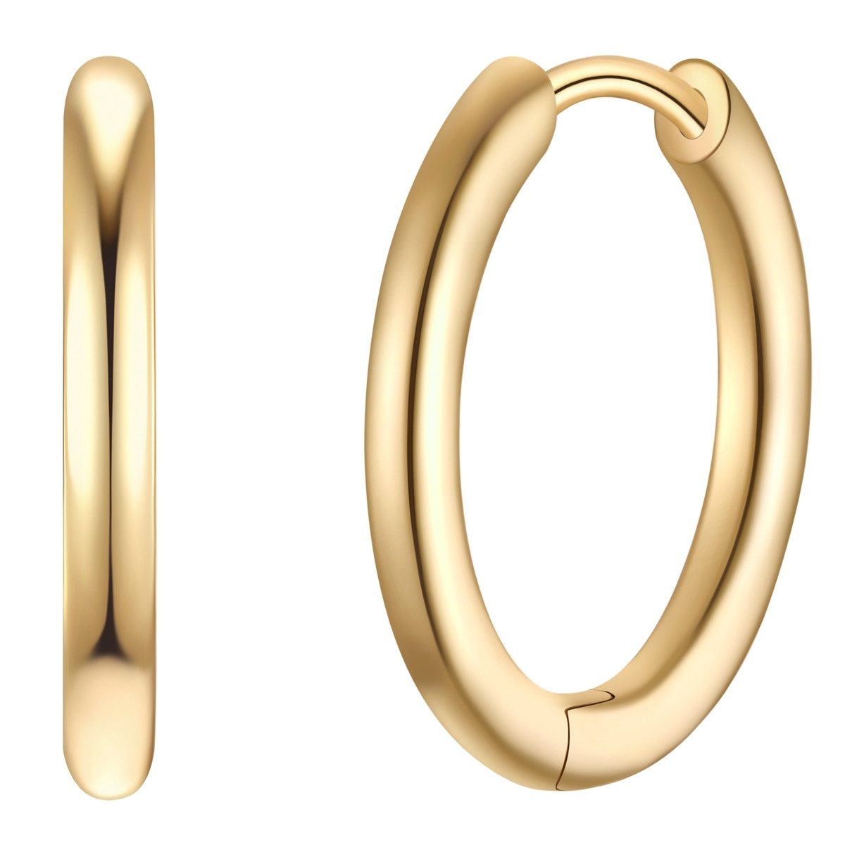 Paar Creolen gelbgold