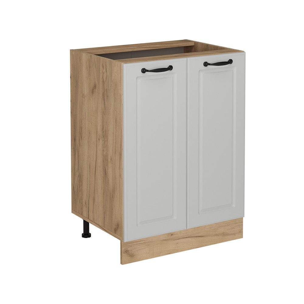 Vicco Unterschrank R-Line, Weiß Landhaus/Goldkraft Eiche, günstig online kaufen