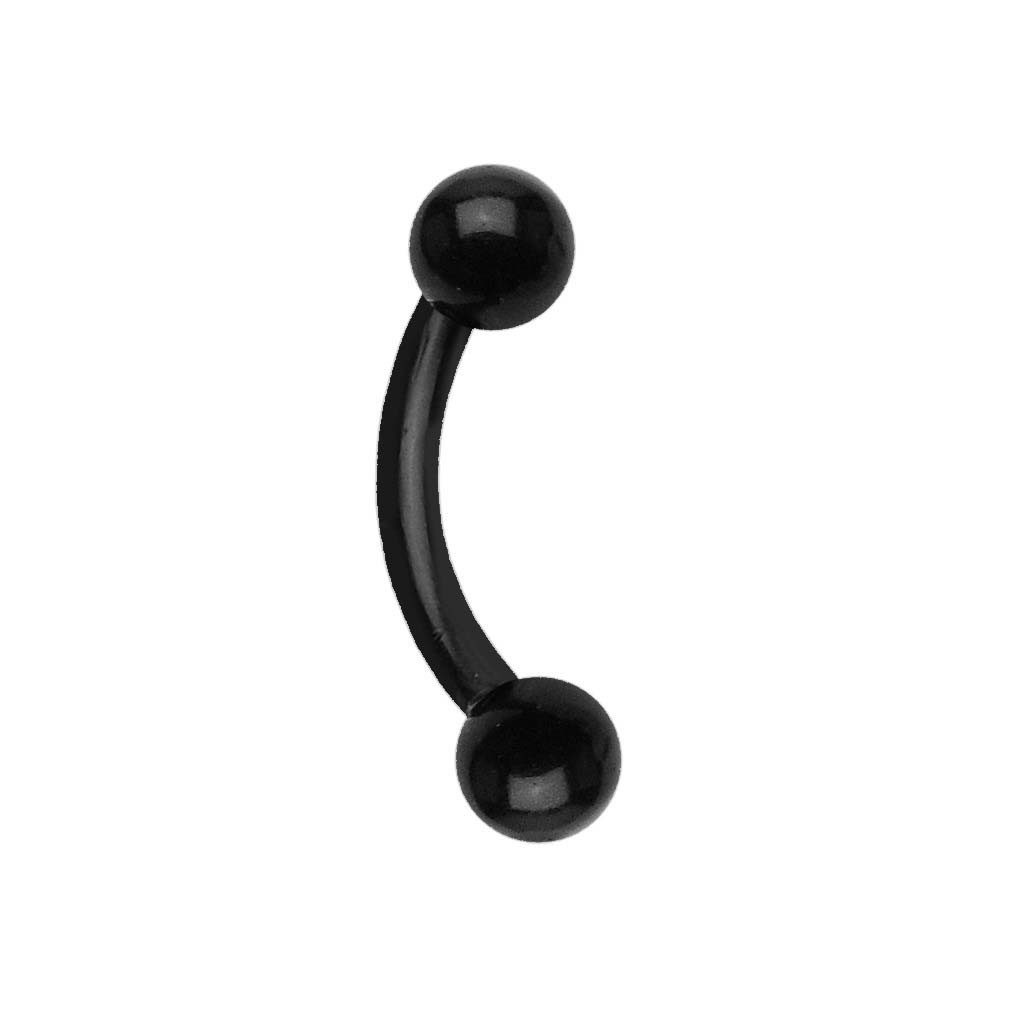 viva-adorno Augenbrauenpiercing Piercing Banane Septumpiercing Intimpiercing Nasenpiercing, Acryl Kunststoff Curved Barbell