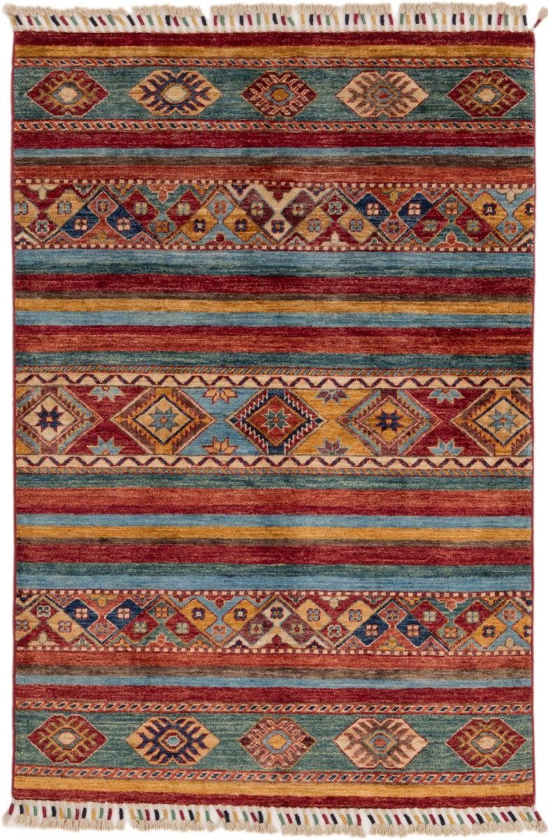 Orientteppich Arijana Shaal 98x151 Handgeknüpfter Orientteppich, Nain Trading, rechteckig, Höhe: 5 mm