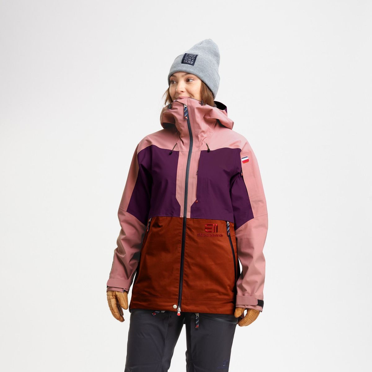 Elevenate Skijacke Women Pure 100 Jacket Funktionale Skijacke mit Gore-Tex® und verstellbarer Kapuze für
