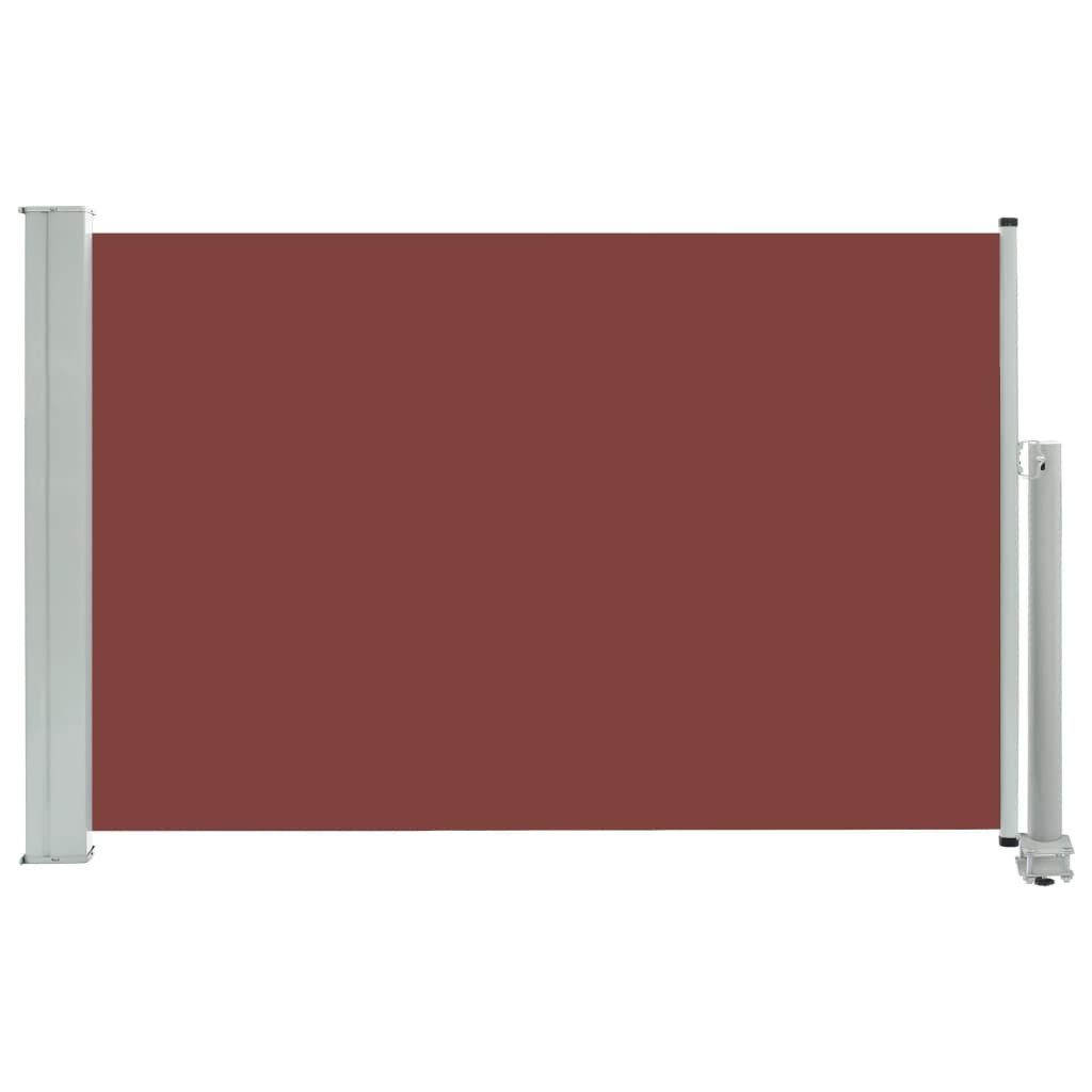 vidaXL Seitenmarkise 60 x 300 cm Ausziehbare Seitenmarkise 60x300 cm Braun