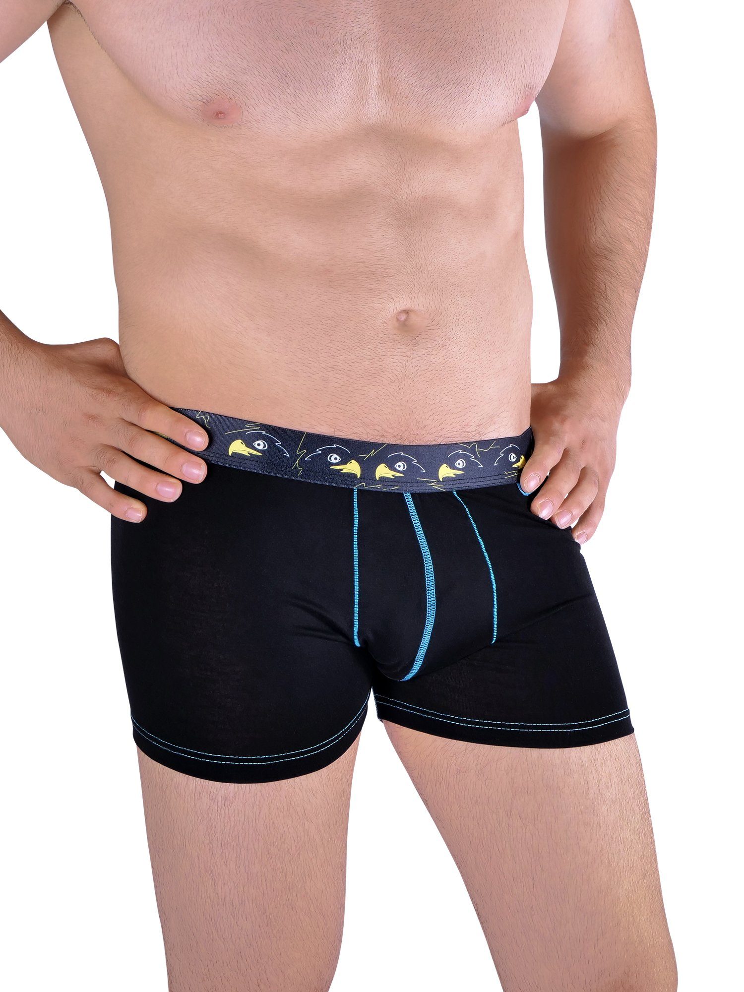 UnaBux Retro Pants Boxer Briefs HAWK HEAD / FIVE FINGERS (2-St)