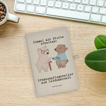 Mr. & Mrs. Panda Notizbuch Krankenpflegehelfer Leidenschaft - Transparent - Geschenk, Schreibhef Mr. & Mrs. Panda, 96 Seiten
