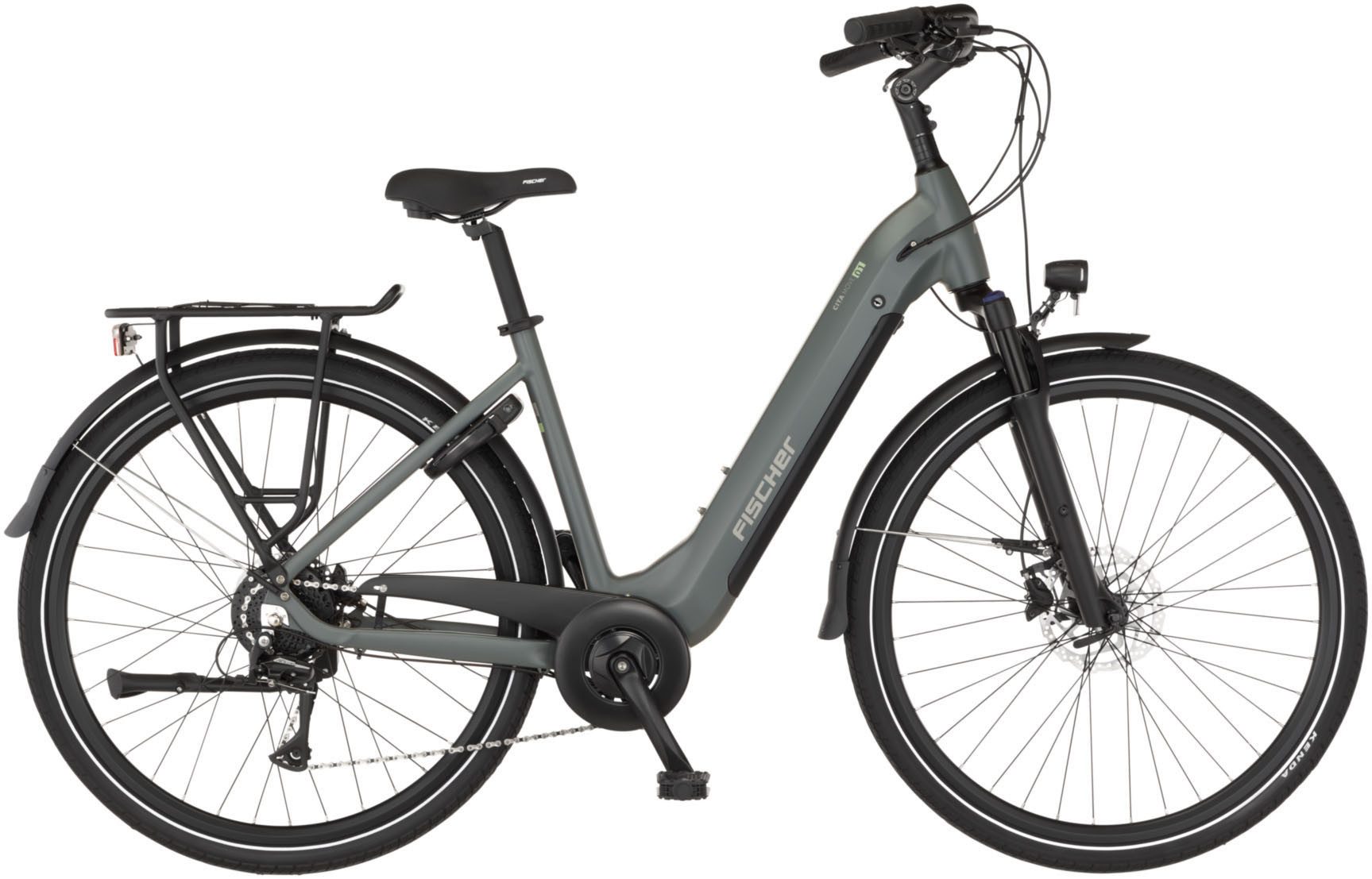 FISCHER Fahrrad E-Bike Cityrad CITA MOVE 01 474 W, 8 Gang Shimano Acera RD-M3020-8 Schaltwerk, Heckmotor, 474 Wh