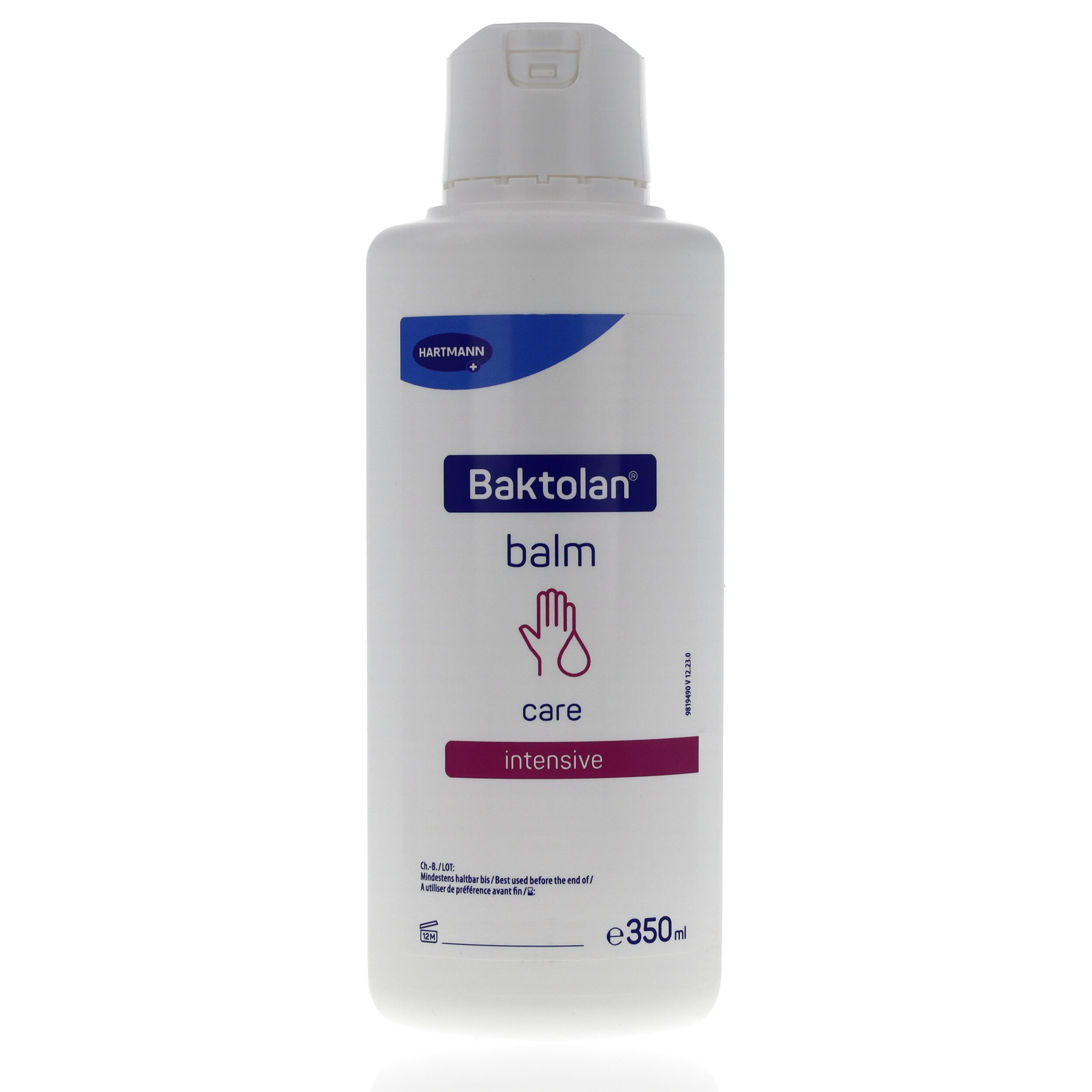 PAUL HARTMANN AG Hautpflegegel Baktolan balm - intensiv pflegender Wasser-in-Öl Hautbalsam 350ml mit Vitamin E, Panthenol und Allantoin, 1-tlg., für empfindliche, beanspruchte Haut