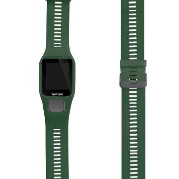 kwmobile Uhrenarmband Armband für TomTom Adventurer/Runner 3/Spark 3/Golfer 2, Ersatzarmband Fitnesstracker - Fitness Band Silikon
