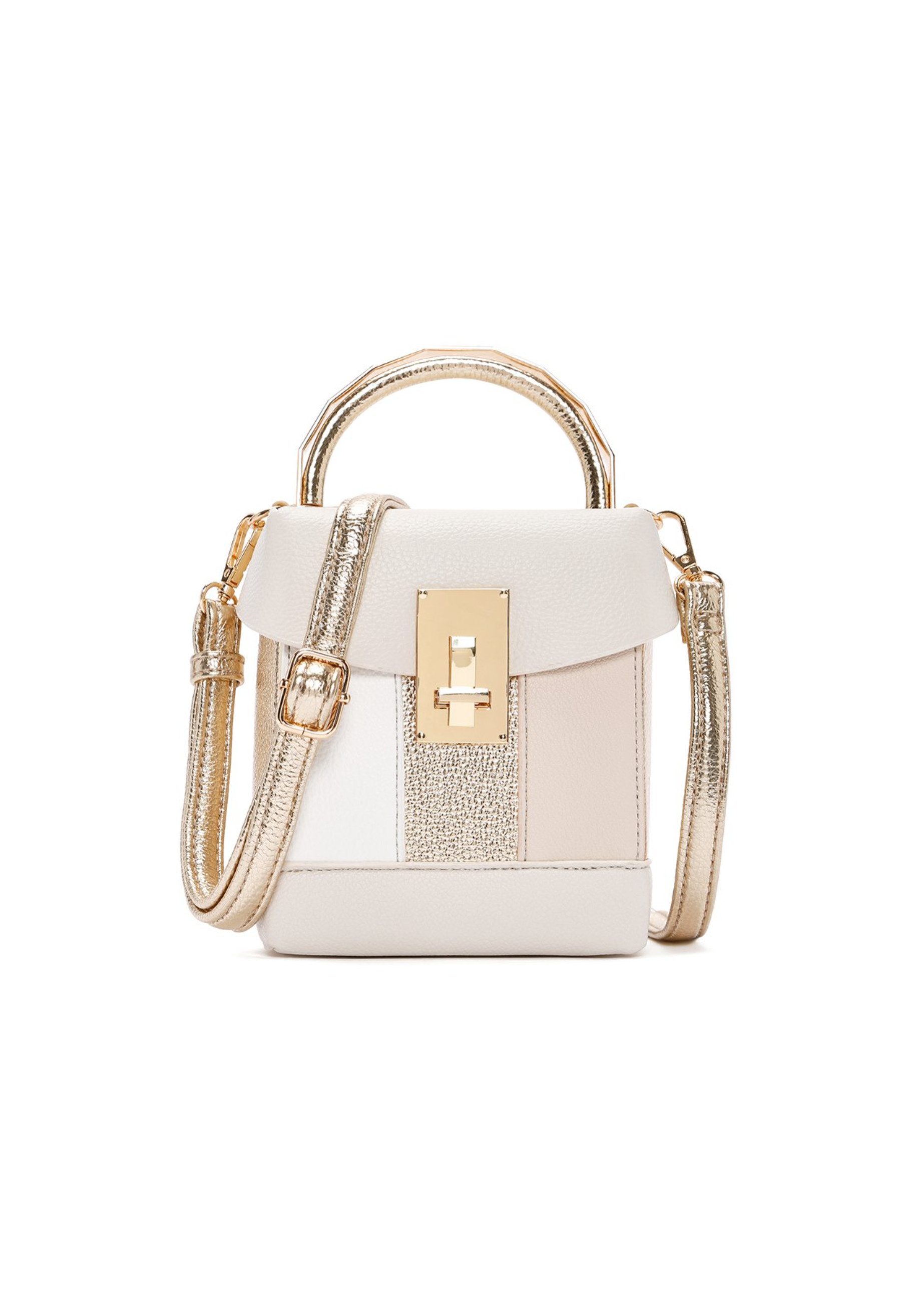 Derimod Umhängetasche Umhängetasche aus Kunstleder, Kunstleder, Schulterriemen, Mini