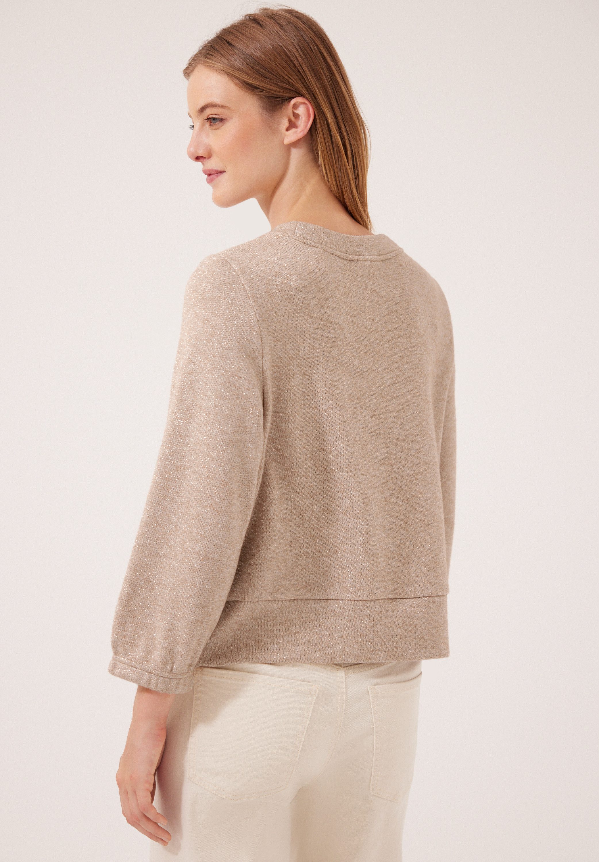 STREET ONE STUDIO 3/4-Arm-Shirt mit eingewebtem Giltzerfaden – Bild 2 von 5