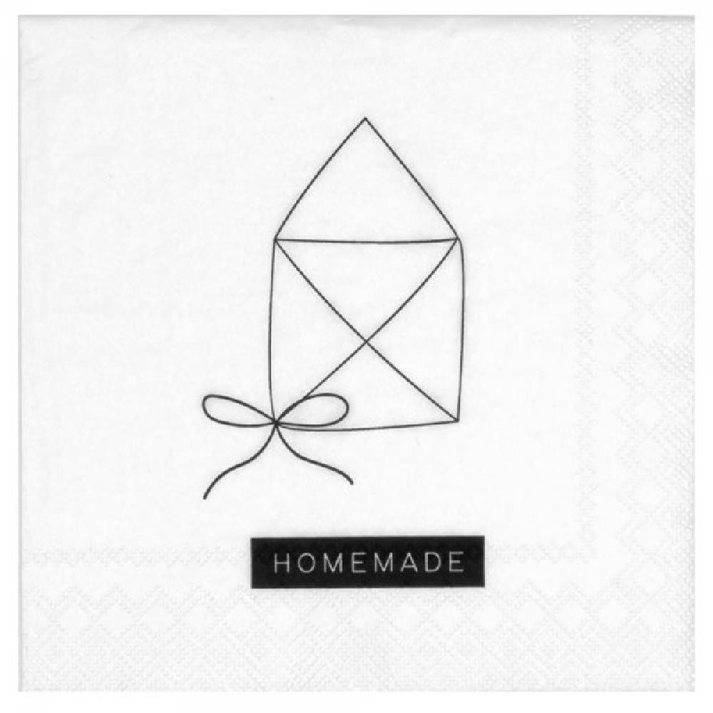 Räder Papierserviette Design Cocktailserviette Home Made (20-teilig)